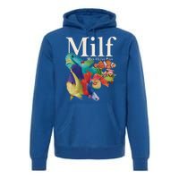 Milf Man I Love Fish Funny Premium Hoodie