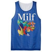 Milf Man I Love Fish Funny Mesh Reversible Basketball Jersey Tank