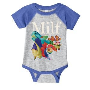 Milf Man I Love Fish Funny Infant Baby Jersey Bodysuit