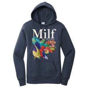 Milf Man I Love Fish Funny Women's Pullover Hoodie