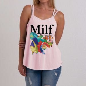 Milf Man I Love Fish Funny Women's Strappy Tank