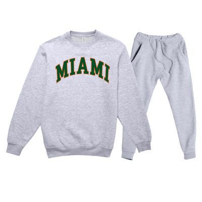 Miami Premium Crewneck Sweatsuit Set