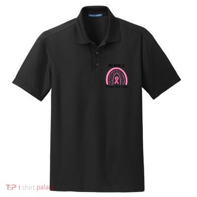 My Meme Is Stronger Than Cancer Breast Cancer Awareness Gift Dry Zone Grid Polo