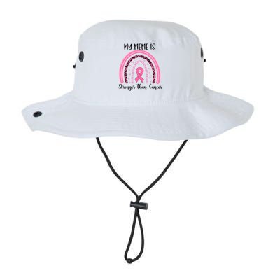 My Meme Is Stronger Than Cancer Breast Cancer Awareness Gift Legacy Cool Fit Booney Bucket Hat