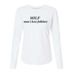 MILF Man I Love Folklore Womens Cotton Relaxed Long Sleeve T-Shirt