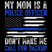 My Mom Is A Police Officer Flexfit Unipanel Trucker Cap
