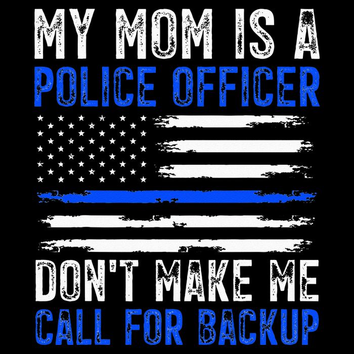 My Mom Is A Police Officer Flexfit Unipanel Trucker Cap