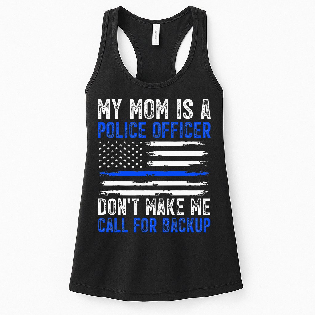 My Mom Is A Police Officer Womens Tank Top