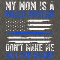 My Mom Is A Police Officer Cotton Canvas Backpack