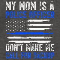 My Mom Is A Police Officer Vector Backpack
