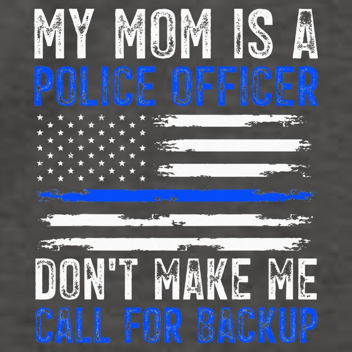 My Mom Is A Police Officer Vector Backpack