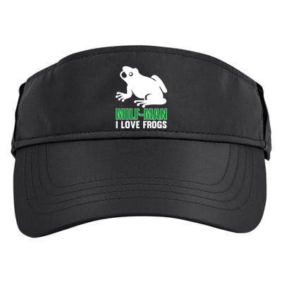 MILF Man I Love Frogs Funny Frog Adult Drive Performance Visor