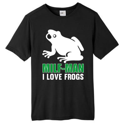 MILF Man I Love Frogs Funny Frog Tall Fusion ChromaSoft Performance T-Shirt