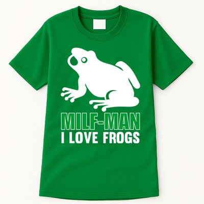MILF Man I Love Frogs Funny Frog Tall T-Shirt