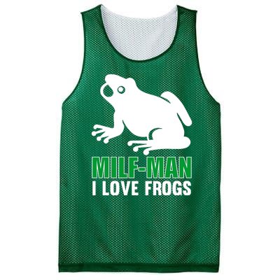 MILF Man I Love Frogs Funny Frog Mesh Reversible Basketball Jersey Tank