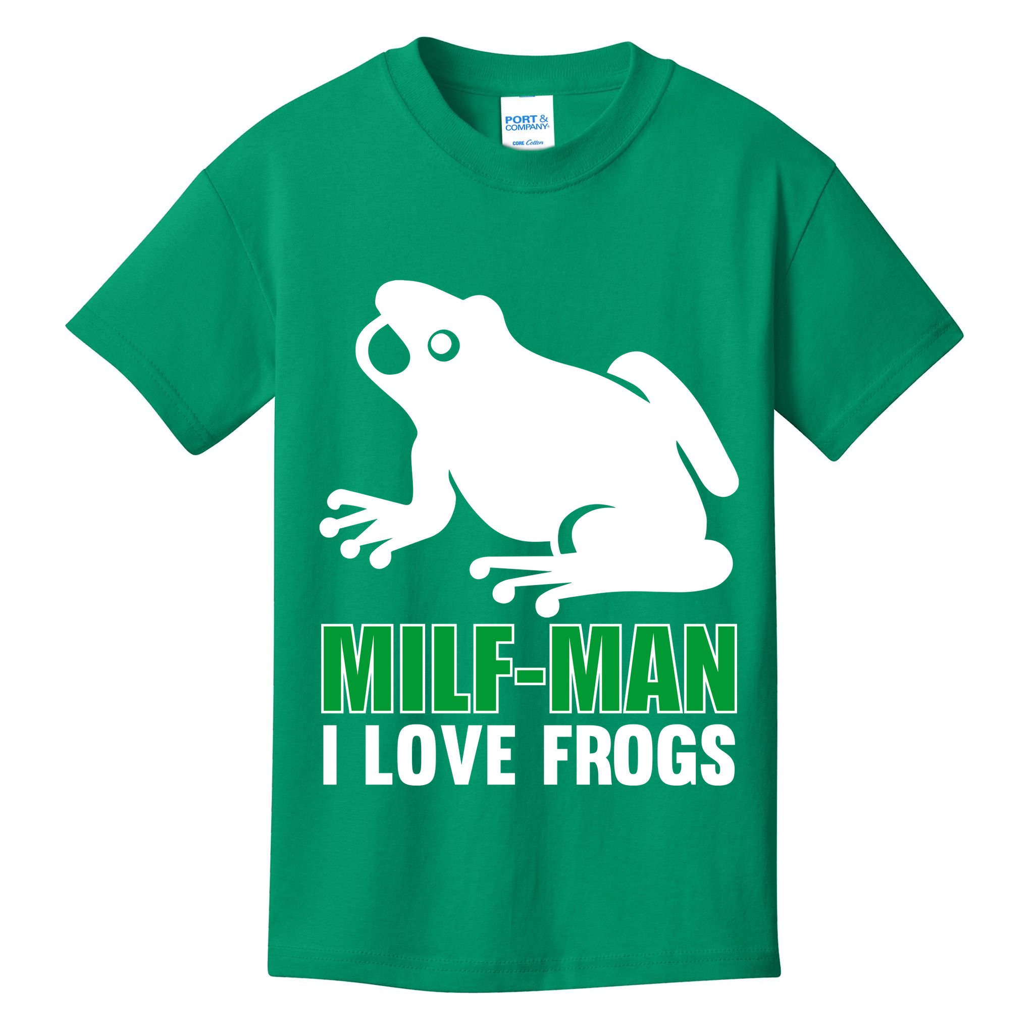 MILF Man I Love Frogs Funny Frog Kids T-Shirt