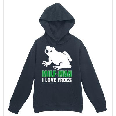 MILF Man I Love Frogs Funny Frog Urban Pullover Hoodie