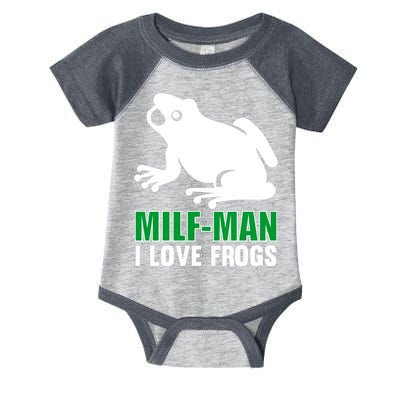 MILF Man I Love Frogs Funny Frog Infant Baby Jersey Bodysuit