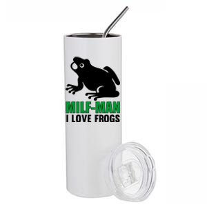 MILF Man I Love Frogs Funny Frog Stainless Steel Tumbler