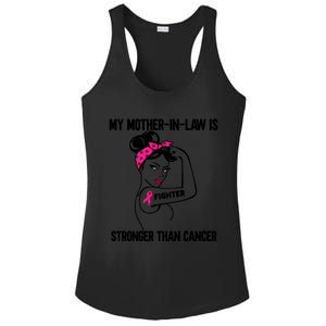 My MotherInLaw Is Stronger Than Cancer Breast Cancer Great Gift Ladies PosiCharge Competitor Racerback Tank