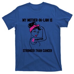 My MotherInLaw Is Stronger Than Cancer Breast Cancer Great Gift T-Shirt