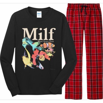 Milf Man I Love Fish Long Sleeve Pajama Set