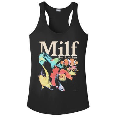 Milf Man I Love Fish Ladies PosiCharge Competitor Racerback Tank