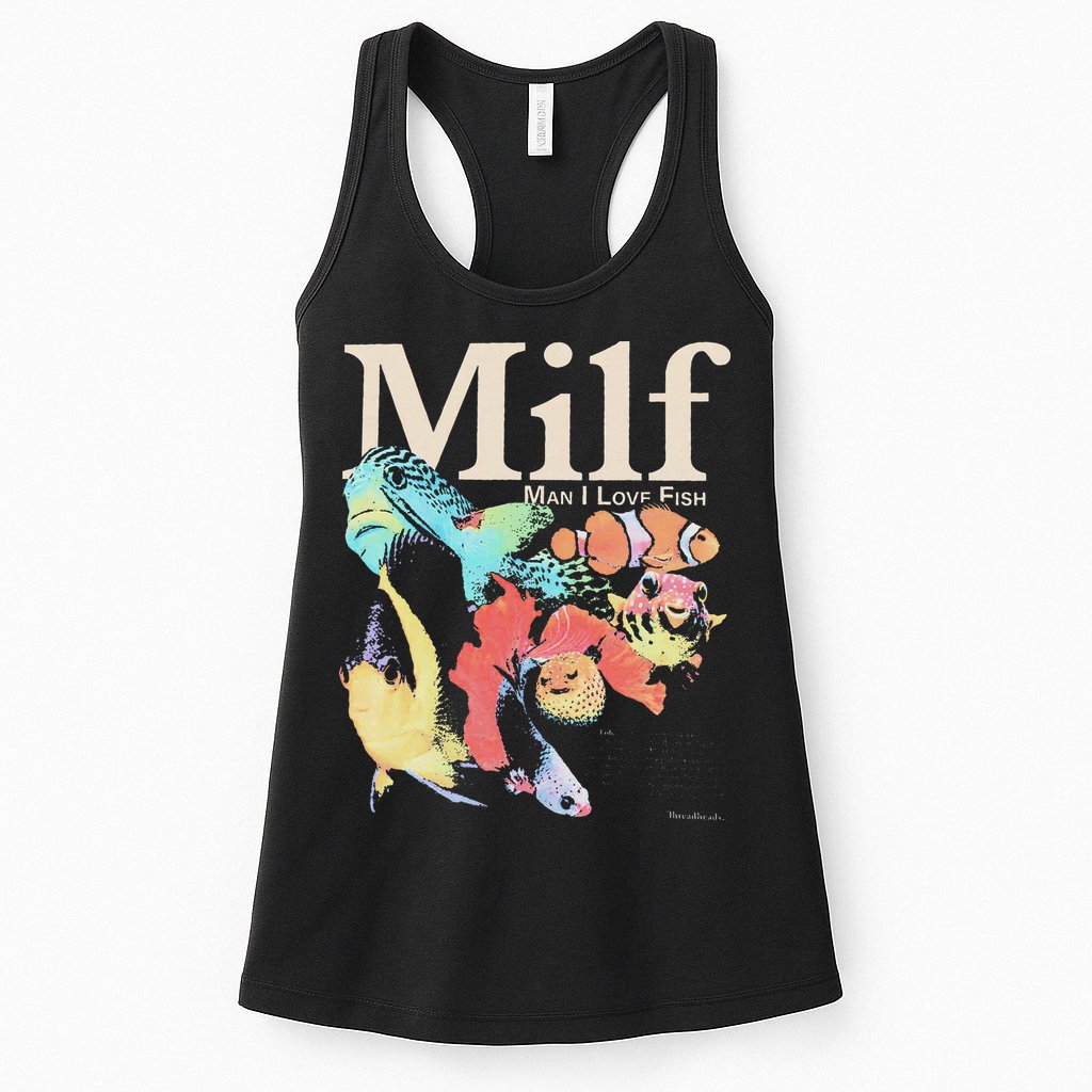 Milf Man I Love Fish Womens Tank Top