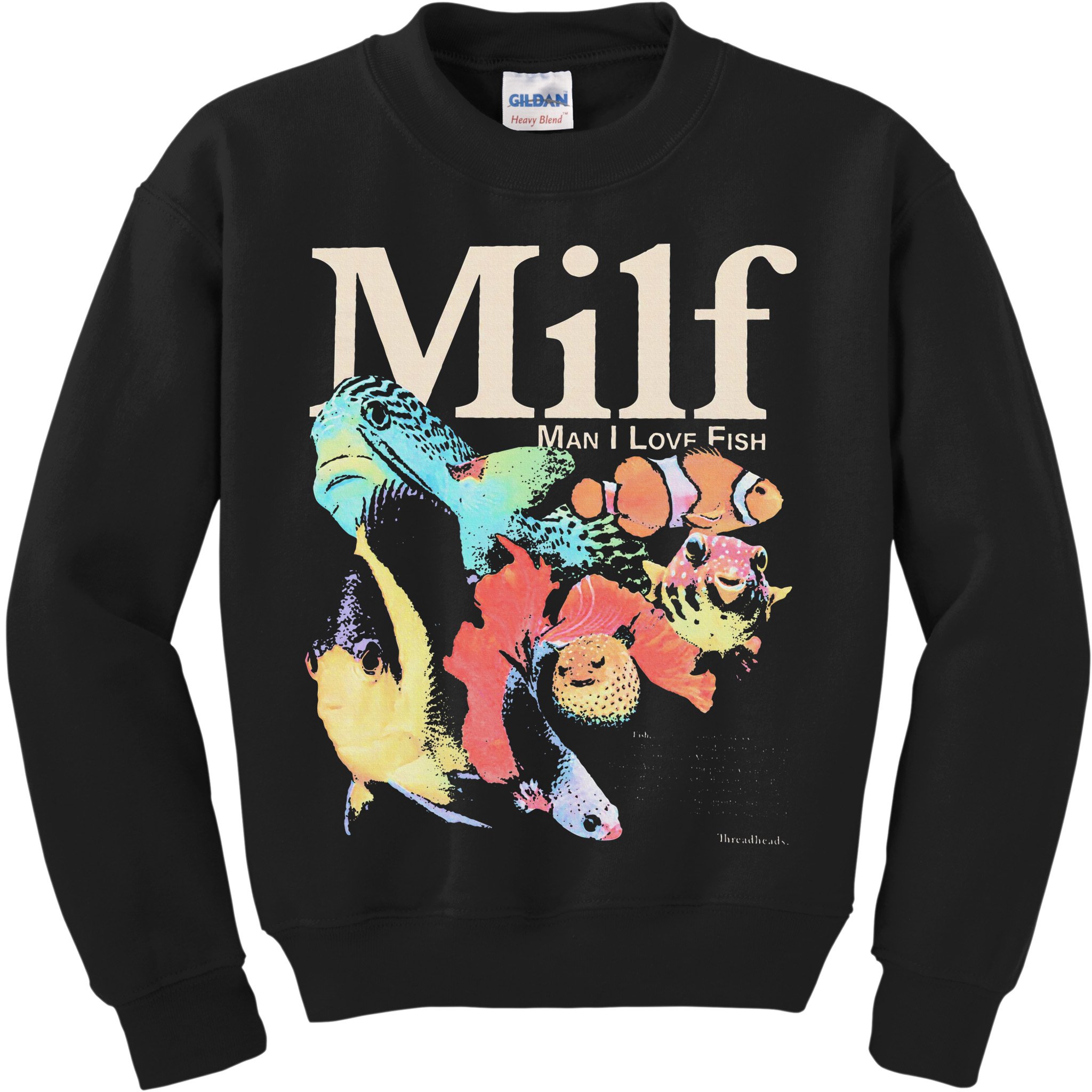 Milf Man I Love Fish Kids Sweatshirt