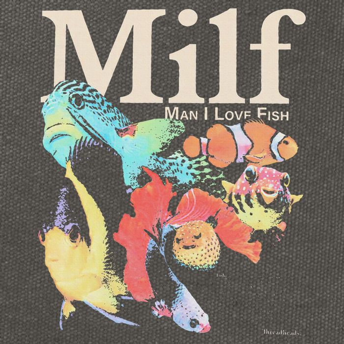 Milf Man I Love Fish Cotton Canvas Backpack