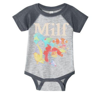 Milf Man I Love Fish Infant Baby Jersey Bodysuit
