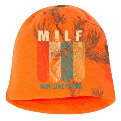 Milf Man I Love Fishing Vintage Kati - Camo Knit Beanie