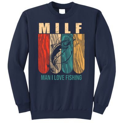 Milf Man I Love Fishing Vintage Sweatshirt