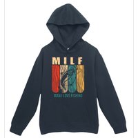 Milf Man I Love Fishing Vintage Urban Pullover Hoodie