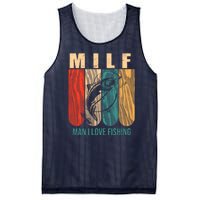 Milf Man I Love Fishing Vintage Mesh Reversible Basketball Jersey Tank