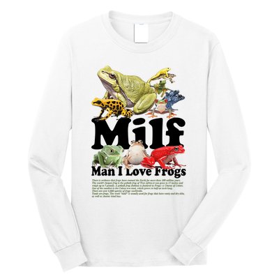 Milf Man I Love Frogs Long Sleeve Shirt