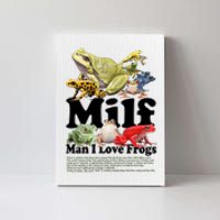 Milf Man I Love Frogs Canvas