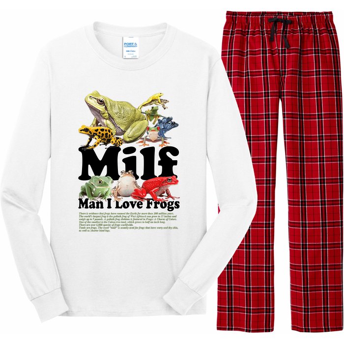 Milf Man I Love Frogs Long Sleeve Pajama Set