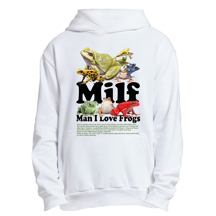 Milf Man I Love Frogs Urban Pullover Hoodie