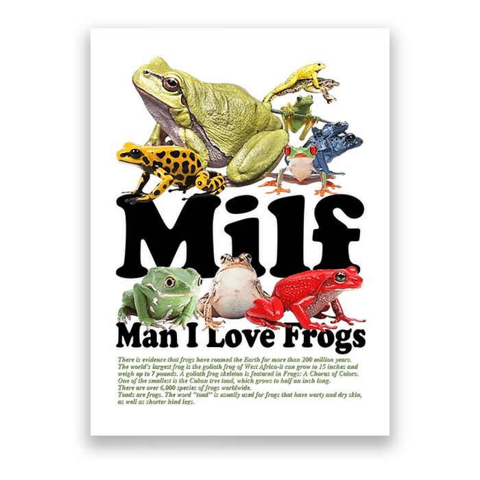 Milf Man I Love Frogs Poster