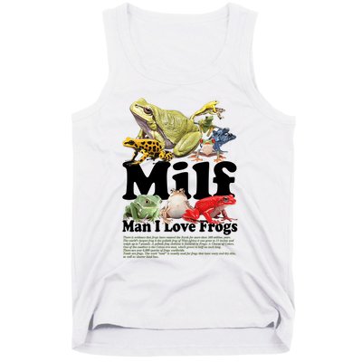 Milf Man I Love Frogs Tank Top