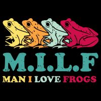 Milf Man I Love Frogs Retro Colorful Baby Bodysuit