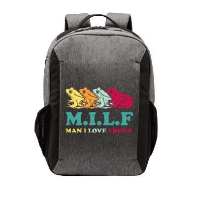 Milf Man I Love Frogs Retro Colorful Vector Backpack