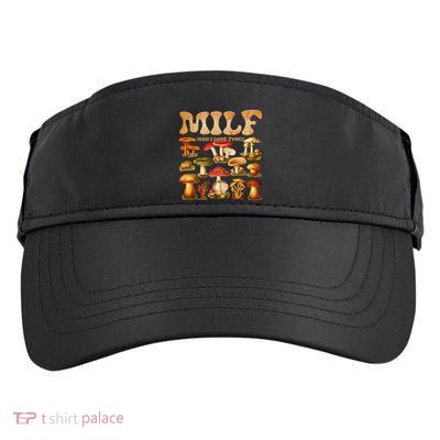 Milf Man I Love Fungi Mushroom Lover Adult Drive Performance Visor