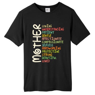 MOTHER Meaning I Love Mom Mothers Day Tall Fusion ChromaSoft Performance T-Shirt