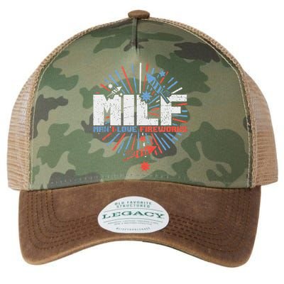 Milk Man I Love Fireworks 4th Of July Legacy Tie Dye Trucker Hat