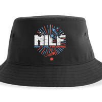 Milk Man I Love Fireworks 4th Of July Sustainable Bucket Hat