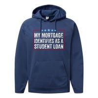 My Mortgage Identifies As A Student Loan Cancel Student Debt Performance Fleece Hoodie