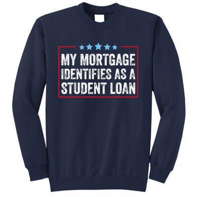 My Mortgage Identifies As A Student Loan Cancel Student Debt Tall Sweatshirt