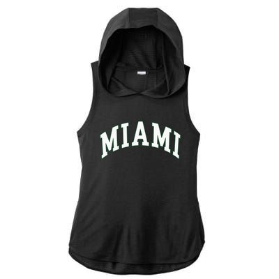 Miami Ladies PosiCharge Tri-Blend Wicking Draft Hoodie Tank